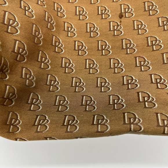 Dooney & Bourke Signature Monogram Canvas and Leather Shoulder Tote Bag - Picture 2 of 13